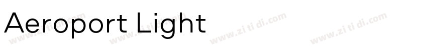 Aeroport Light字体转换